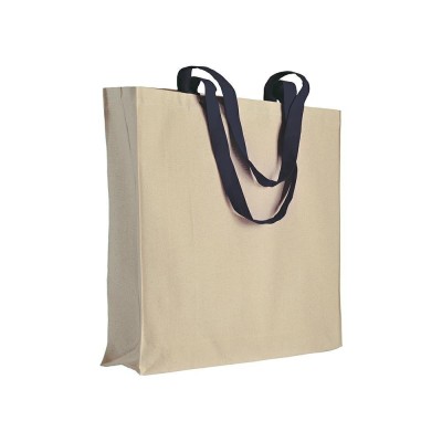 borsa in cotone consoffietto manici lunghi