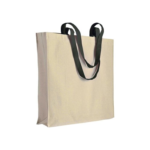 borsa in cotone consoffietto manici lunghi