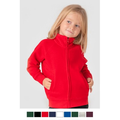 Felpa bambino zip intera premium