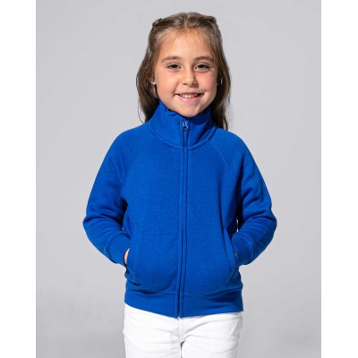 Felpa bambino zip intera leggera French Terry
