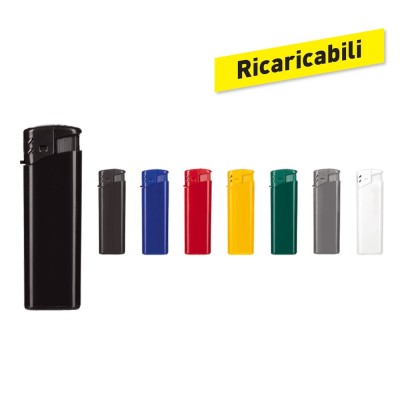 ACCENDINO PIEZO IN PLASTICA RICARICABILE