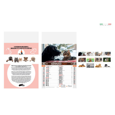 Calendario Cani e Gatti